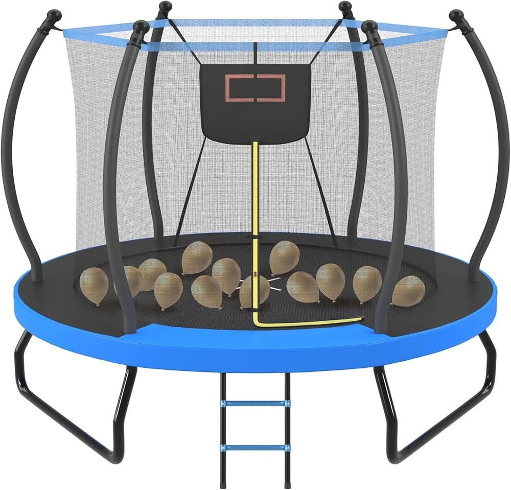 Trampolines with Basketball Hoop
